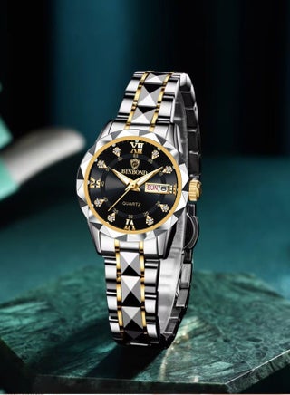 Women Quartz Watches Luxury Fashion Ladies Quartz Watch Waterproof Luminous Date Stainless Steel Wristwatch Girlfriend Gift - view 2