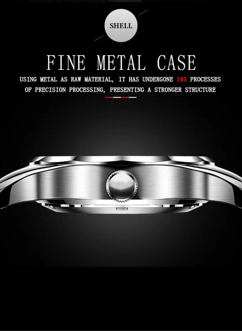 بينبوند ساعات كوارتز نسائية فاخرة من الكوارتز للسيدات مقاومة للماء ومضيئة وتاريخ من الفولاذ المقاوم للصدأ ساعة يد هدية لصديقة - Image 4