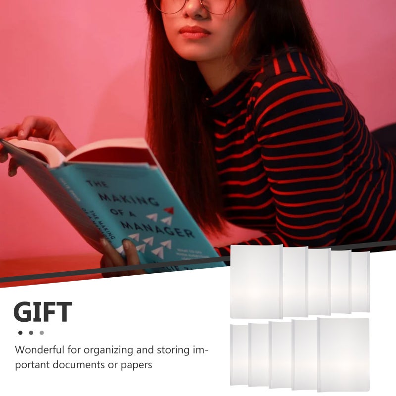 Document File Folders, Clear Covers for Professional Reports, Easy to Maintain and Clean - Image 5