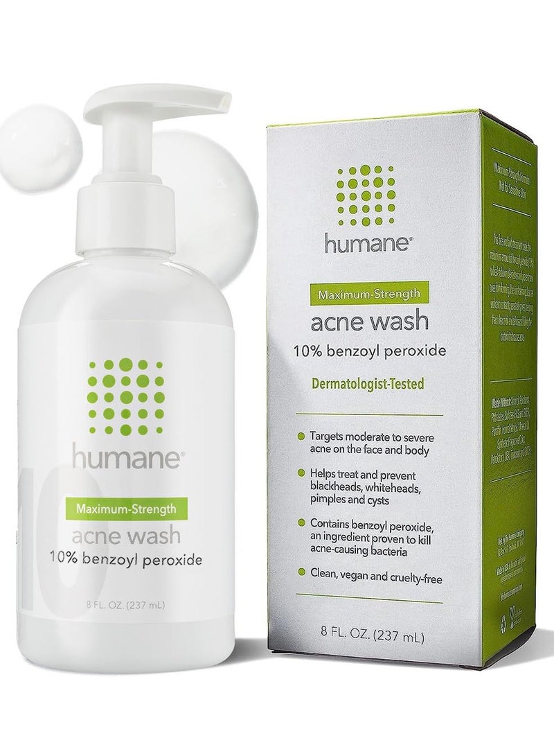 humane Acne Treatment for Face, Skin, Butt, Back and Body 8 Fl Oz - Image 1