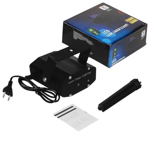 ATULUX Mini RGB Laser Party Light Projector | 12 Dynamic Lighting Patterns | Sound-Activated DJ & Stage Light for Home, Weddings, Birthdays & Clubs (12 DOTT & Patern Mix Design- (Black)) - Image 5