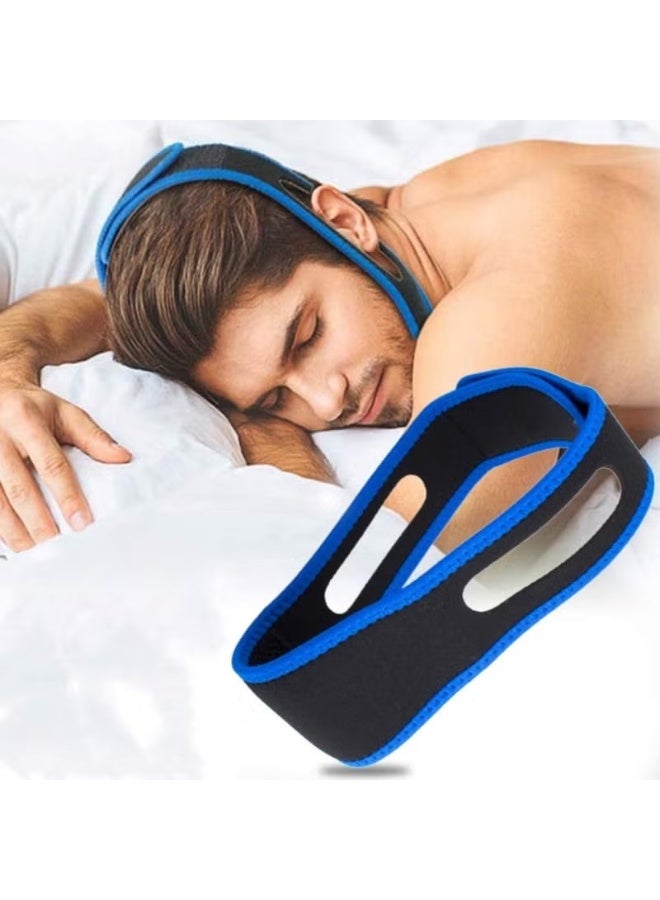 Snoring Chin Strap Snoring Chin Strap Comfortable Universal Anti Snoring Devices Adjustable Effective Stop Snoring Sleep Aid Snore Reducing Aid for Women & Men - Image 1