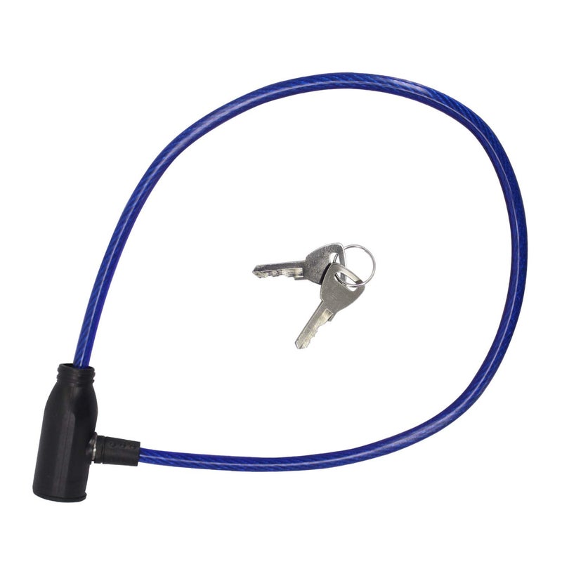 Pivalo PVMSHL6 Heavy Duty Helmet Lock Anti-Theft Multipurpose Steel Cable Safety Lock with 2 Keys for Bike, Bicycle & Cycle (Color May Vary) - Image 1