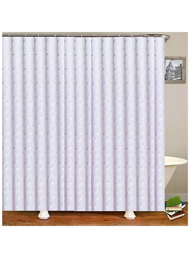 Waterproof bathtub shower curtain, water-repellent, size: 180 x 180 cm. - Image 1
