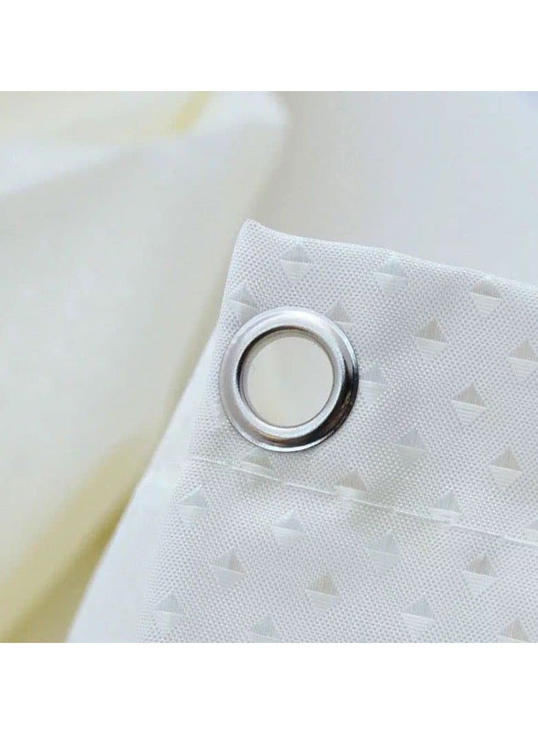 Waterproof bathtub shower curtain, water-repellent, size: 180 x 180 cm. - Image 4