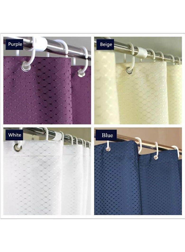 Waterproof bathtub shower curtain, water-repellent, size: 180 x 180 cm. - Image 5