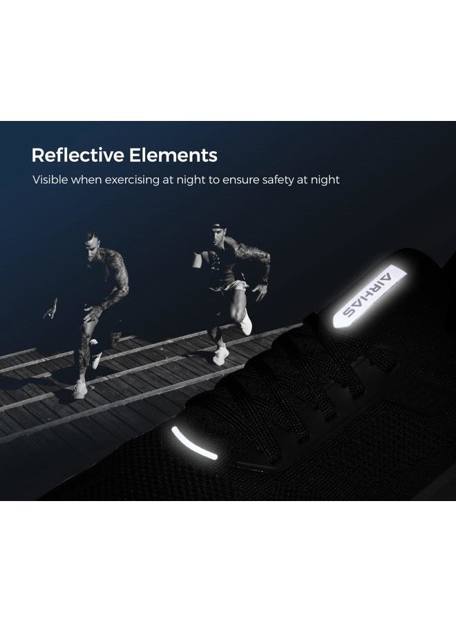 AIRHAS Men's Barefoot Shoes Zero Drop Running Minimalist Gym Shoes for Men Deadlift Cross Training Sneakers, Black/Gum, 42 EU - Image 5