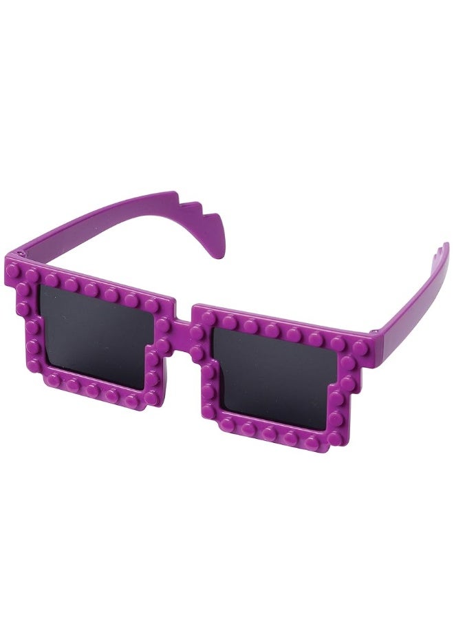 Bedwina Building Blocks Glasses - Pack of 6 - Block Mania Building Block Glasses with Extra Bricks for Carnival Supplies, Stocking Stuffers and Birthday Party Favors for Kids - Image 2