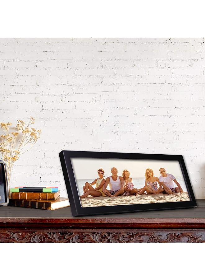 إيروريكس إطار صورة خشبي قياسي 4X12 أسود - Image 4