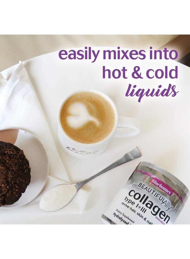 Bluebonnet Nutrition Beautiful Ally Collagen Powder, Hydrolyzed Collagen from Grass Fed Cows, Collagen Peptides Type 1 & 3, Non GMO, Gluten Free, Soy Free, Milk Free, 28 Servings, Unsweetened, 6.9 Oz - Image 4