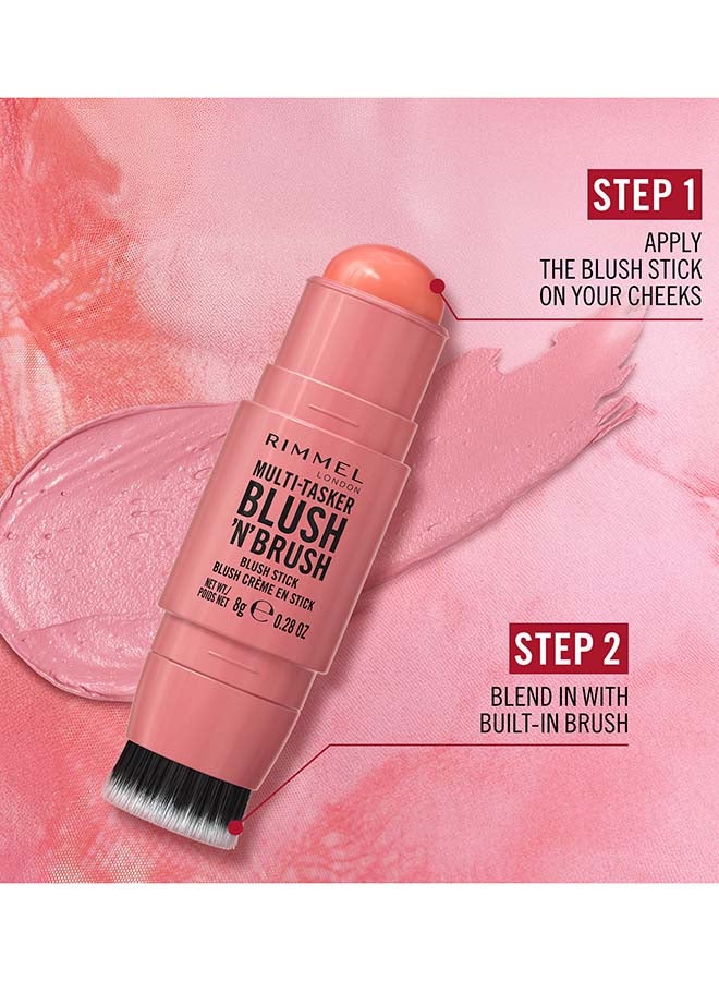 RIMMEL LONDON عصا رمل متعددة المهام بلش'إن'بروش - حلوى القطن، 8غ - Image 3