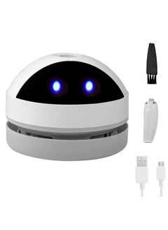 Generic Mini Desktop Vacuum Cleaner Cute Desk Vacuum Cleaner for Picking up Crumbs Eraser Crumbs Pet Hairs Flakes Tiny Items, Portable Small USB Vacuum Cleaner for Dust on Desk Tabletop Keyboard Piano  - Image 1