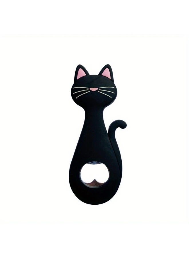 Goolsky Cartoon Beer Bottle Opener Cat Magnetic Refrigerator Decoration Fridge Magnet Beer Opener - Image 5