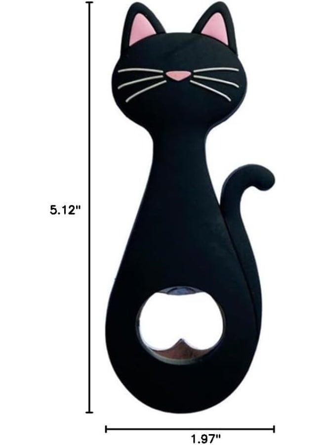 Goolsky Cartoon Beer Bottle Opener Cat Magnetic Refrigerator Decoration Fridge Magnet Beer Opener - Image 2