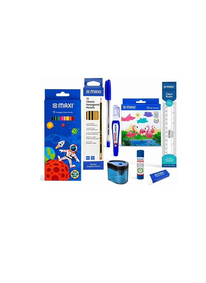 Maxi Maxi School Stationery Basic Kit Mxzpb-4  - Image 2