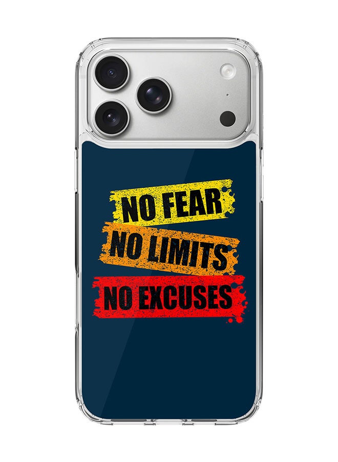 Classic Clear MagSafe Case for iPhone 17 Pro Max , Hybrid Soft Case Flexible Edges Anti Drop TPU PC Gel Thin Transparent Cover [ Designed for iPhone 17 Pro Max ] - No Fear Limits Excuses