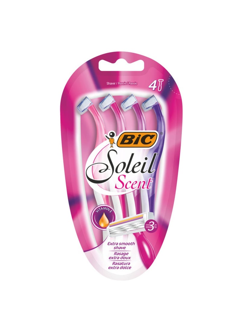Bic Soleil Scent Disposable Razor Multicolor 4 Pcs - Image 1