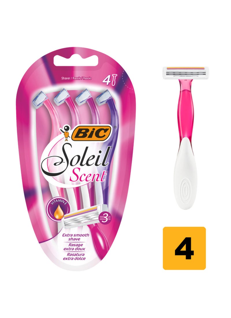 Bic Soleil Scent Disposable Razor Multicolor 4 Pcs - Image 2