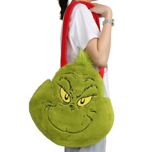 Bioworld Grinch 3D Plush Tote Bag With Drop Handle - Image 5