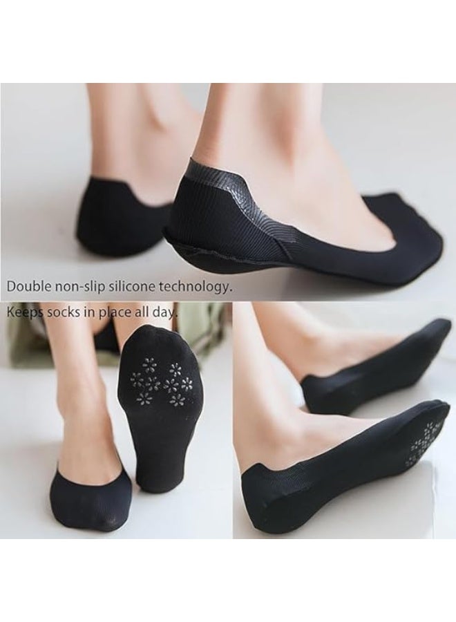 CLENEA 6 Pairs Invisible Ice Silk Socks,Breathable Low Cut Liner Socks, Non Slip No Show Socks for Womens Sock,Women's Low Ankle Socks - Image 3