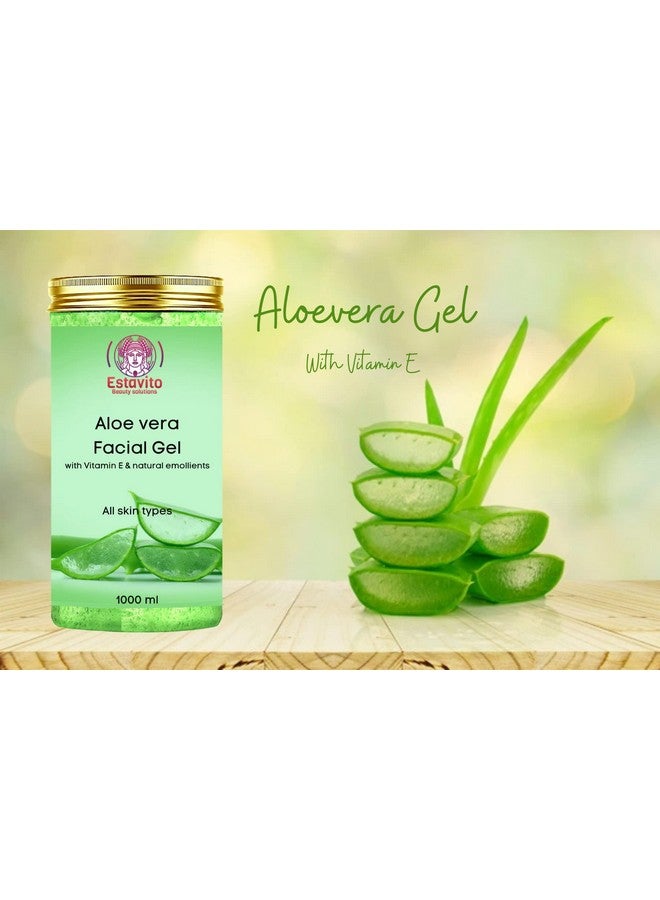 إستافيتو جل الصبار 1000 مل لتوهج فوري وتغذية كاملة | لجميع أنواع البشرة | - Image 2