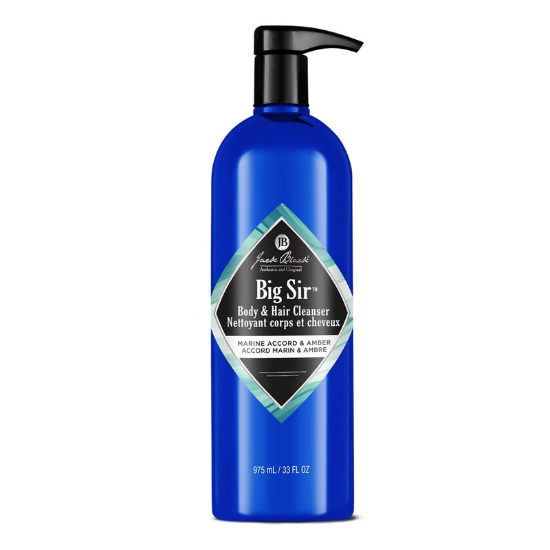 Jack Black Big Sir Body & Hair Cleanser, 33 Fl Oz â€“ Marine Accord & Amber â€“ Mens Body Wash, Mens Shampoo, Skin Care, Hair Care, Dual-Purpose Body Wash Men, Sulfateâ€“Free - Image 1