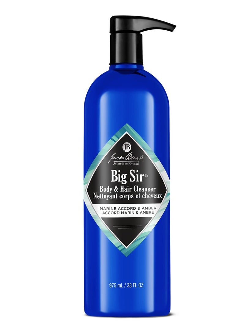 Jack Black Jack Black Big Sir Hair & Body Cleanser, Men’s Body Wash, Shampoo Wash, Dual-Purpose Men’s Cleanser, Wash Away Dirt & Sweat - Image 1