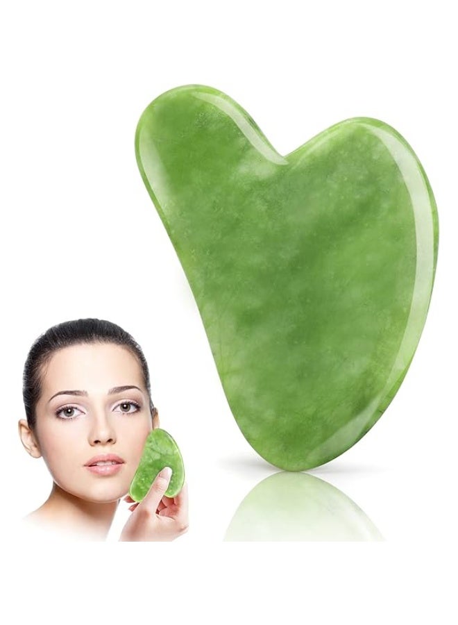 Green Jade Guasha Green Custom Facial Body Scraping Massage Tool Green Jade Gua Sha Guasha Board - Image 3
