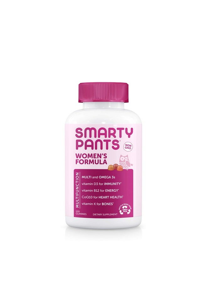 SmartyPants - Women’S Formula Daily Gummy Vitamins: Gluten Free Multivitamin & Omega 3 Fish Oil (Dha/Epa) Methyl B12 Vitamin D3 Vitamin B6 120 Count (20 Day Supply) Packaging May Vary - Image 1