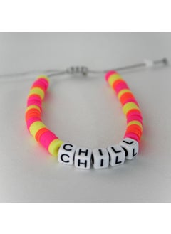 Slons Aksesuar Slons Accessories Fimo Bracelet Chill Written  - Image 2