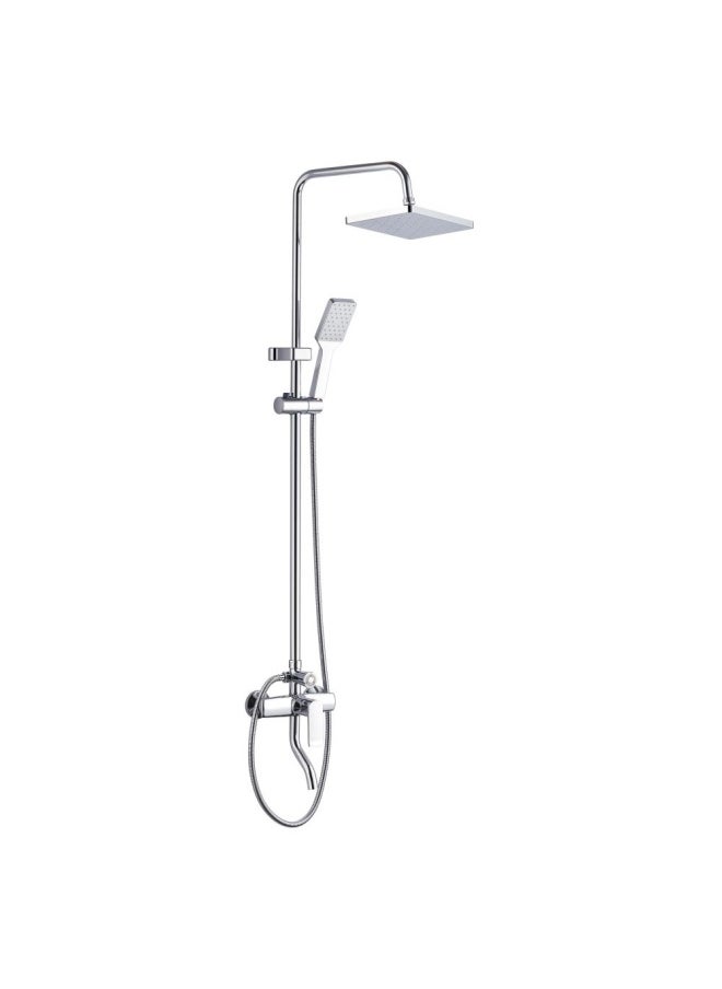 DANUBE HOME Milano Sky Rain Shower Complete Set-Sq Chrome 