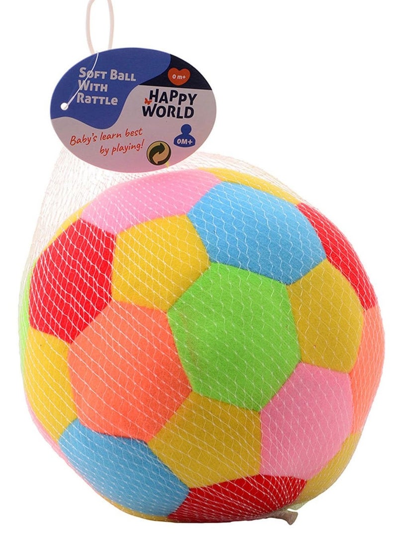 Toy Box Stuffed Plush Infant Soccer FootBall Gift for Kids - Image 1