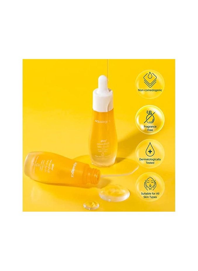 Aqualogica Aqualogica Glow+ Concentrate Face Serum for Glowing Skin & Skin Brightening with Vitamin C, Papaya & Hyaluronic Acid, Non Sticky, 30 Ml  - Image 2