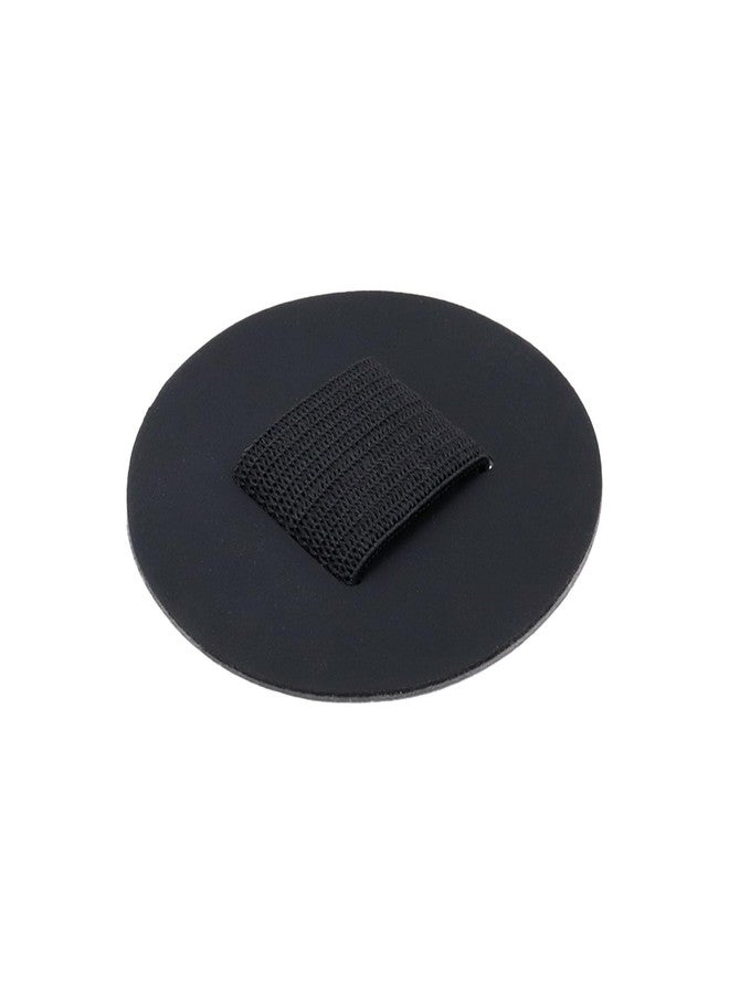 Oedema 10 Pcs Self-adhesive Leather Pencil Elastic Loop Round Pen Clip Pen Holder for Stylus Calendar Laptop Book, Black - Image 3