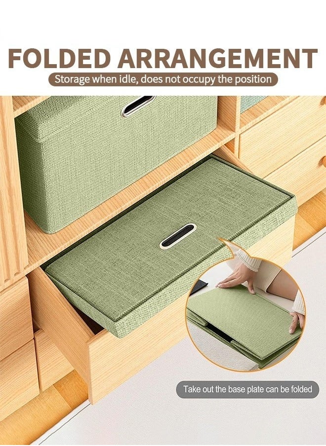 Foldable Fabric Collapsible Box With Removable Lids And HandlesWashable Storage Containers Green 58*40*35cm - pzsku/ZE04DC1C4E7AFB964F717Z/45/_/1705911744/beaa27d4-7276-4766-98be-6120773ad6f5