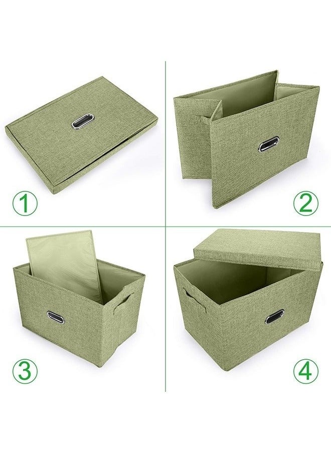 Foldable Fabric Collapsible Box With Removable Lids And HandlesWashable Storage Containers Green 58*40*35cm - pzsku/ZE04DC1C4E7AFB964F717Z/45/_/1705911748/92ad10a8-d5fa-4e0a-966d-41f0aa18f414