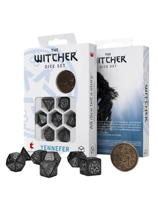 Q WORKSHOP Q-Workshop Witcher Dice Set. Yennefer - Q-Workshop Obsidian Star - Image 1
