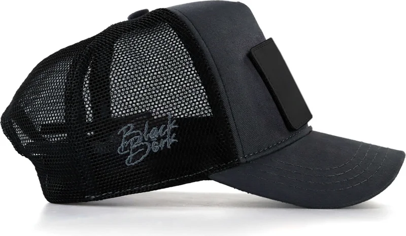 Black Börk BlackBörk V2 Trucker Queen - Unisex Anthracite-Black Hat (Cap) with 27 Code Logo