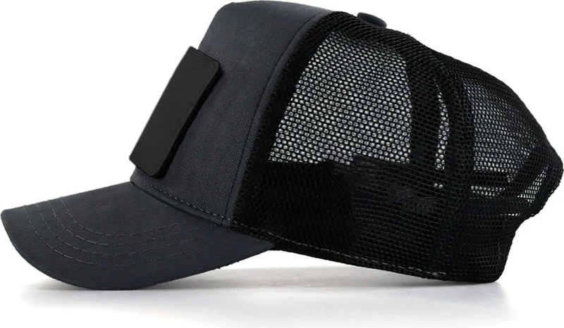 Black Börk BlackBörk V2 Trucker Queen - Unisex Anthracite-Black Hat (Cap) with 27 Code Logo