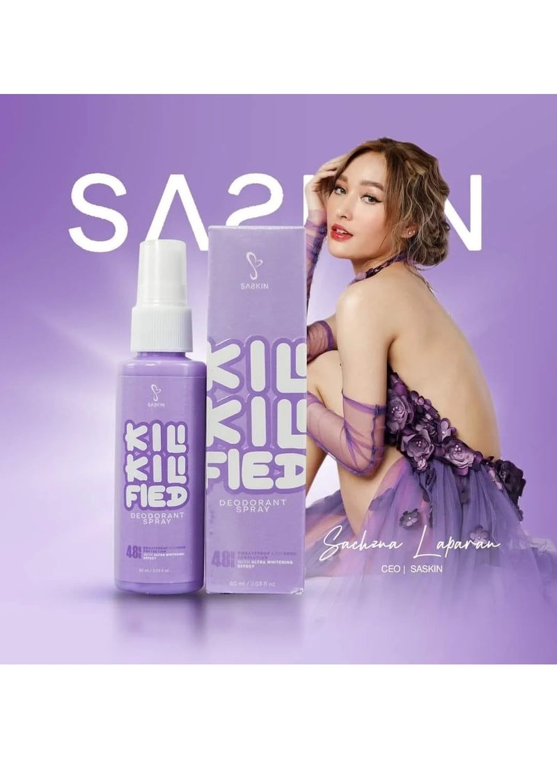SASKIN بخاخ مزيل العرق ساسكين كيلي-كيليفايد، 60 مل - Image 4