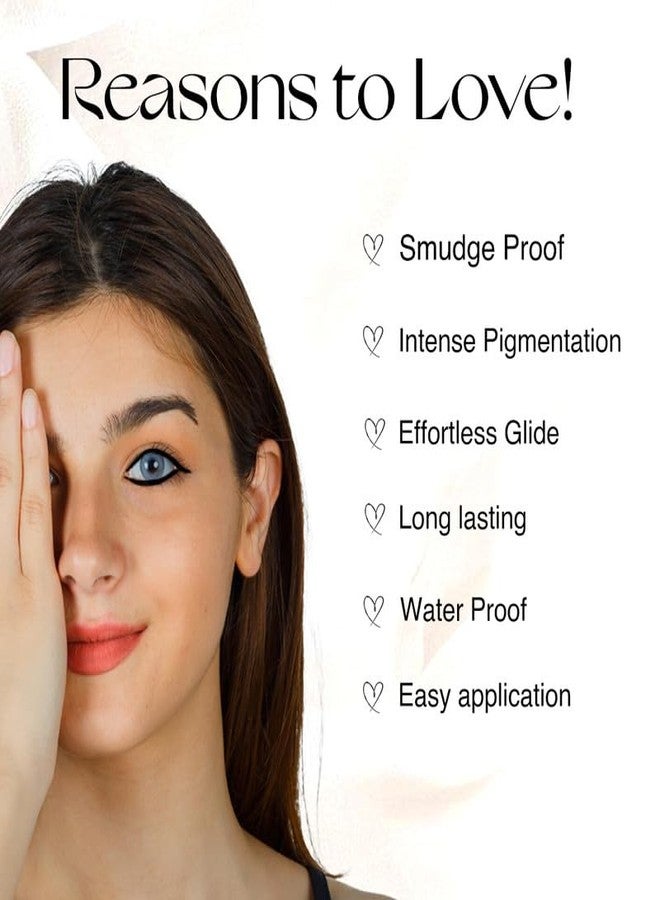 Nourish Mantra’s Jet Gaze Kajal Urban Rani-Black 0.35g/ Made with Argan Oil & Vitamin E/Intense Pigmentation/Long Lasting/Retractable Kajal Pencil - Image 3