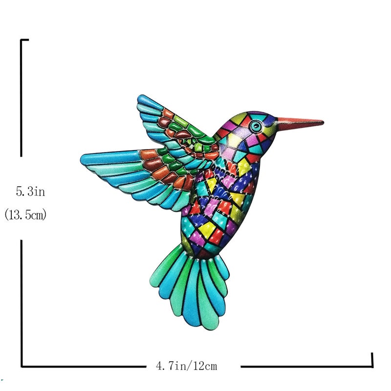 New Iron Hummingbird Home Wall Hanging Hardware Crafts Pendant Metal Decorations Garden Decoration - Image 4
