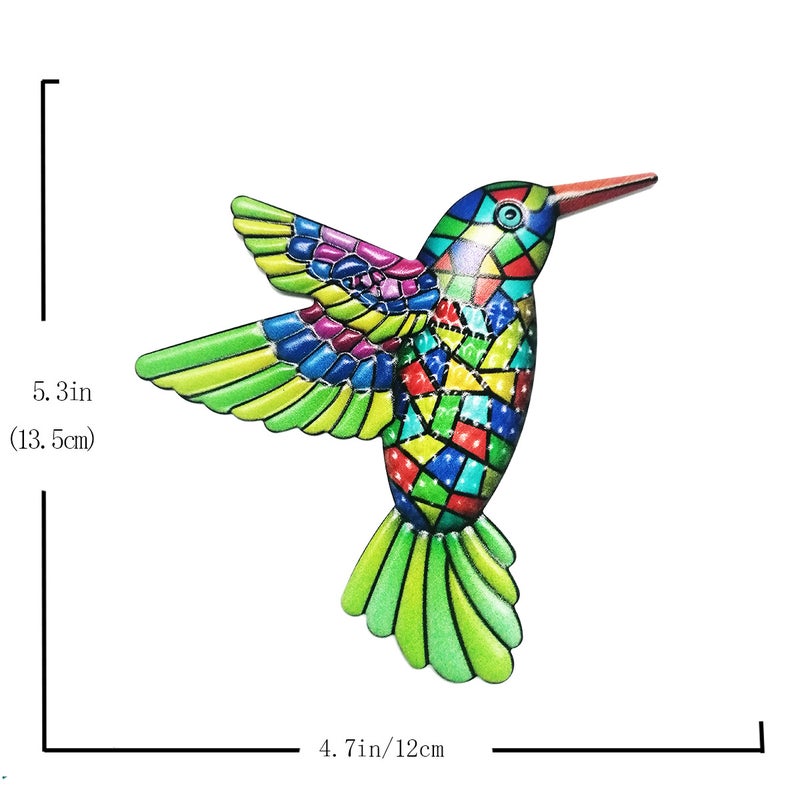 New Iron Hummingbird Home Wall Hanging Hardware Crafts Pendant Metal Decorations Garden Decoration - Image 5