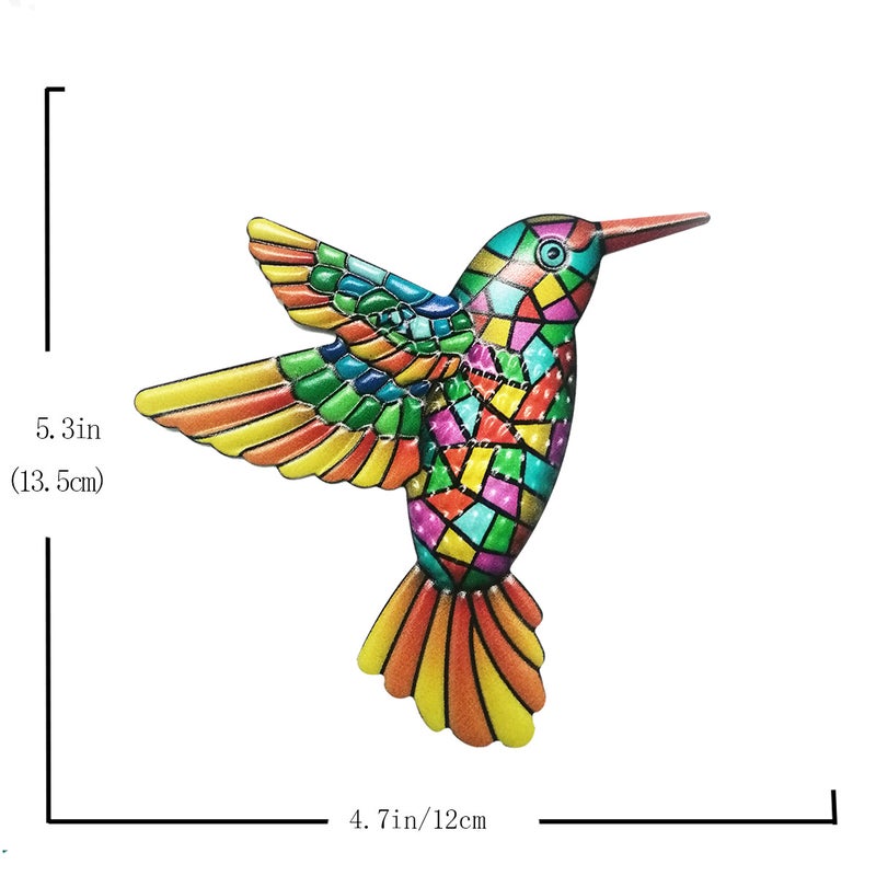 New Iron Hummingbird Home Wall Hanging Hardware Crafts Pendant Metal Decorations Garden Decoration - Image 3