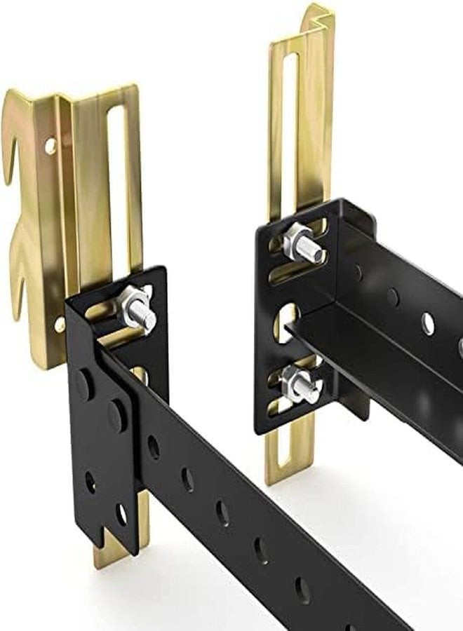 ironwork 2Pcs 711 Bolt on to Hook on Bed Frame Conversion Brackets with Hardware Hook, Headboard Hook Set,Hook on Bed Frame Brackets Adapter,Hook on Bed Rail - Image 4