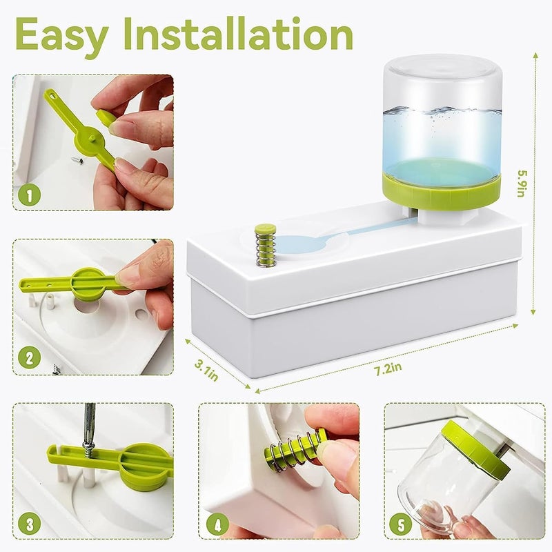 MATSON Paint Brush Cleaner, Easy Cleaning Basin, Paintbrush Washing Tool, Brush Rinser Paint Brush Cleaner with Flushing Button and Auto Refill Water Tank Color As Per Available (Pack of 1) - Image 5