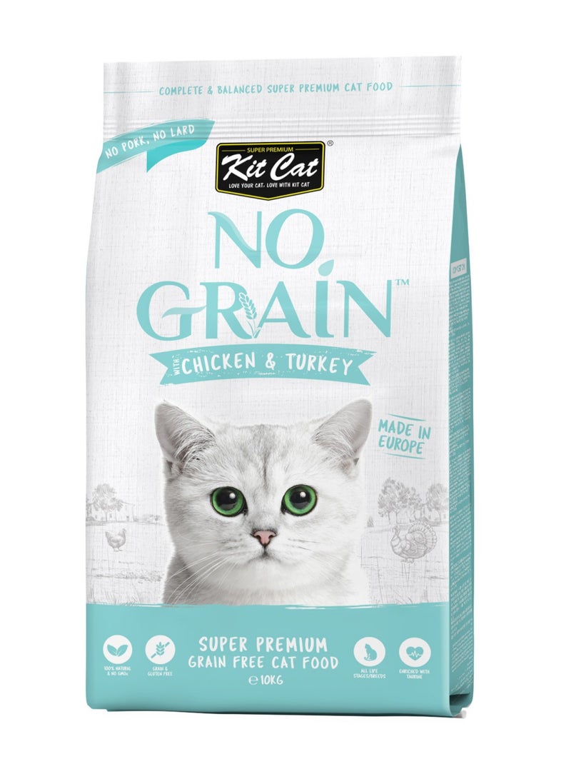 Kit Cat 1KG No Grain Chicken and Turkey Cat Food