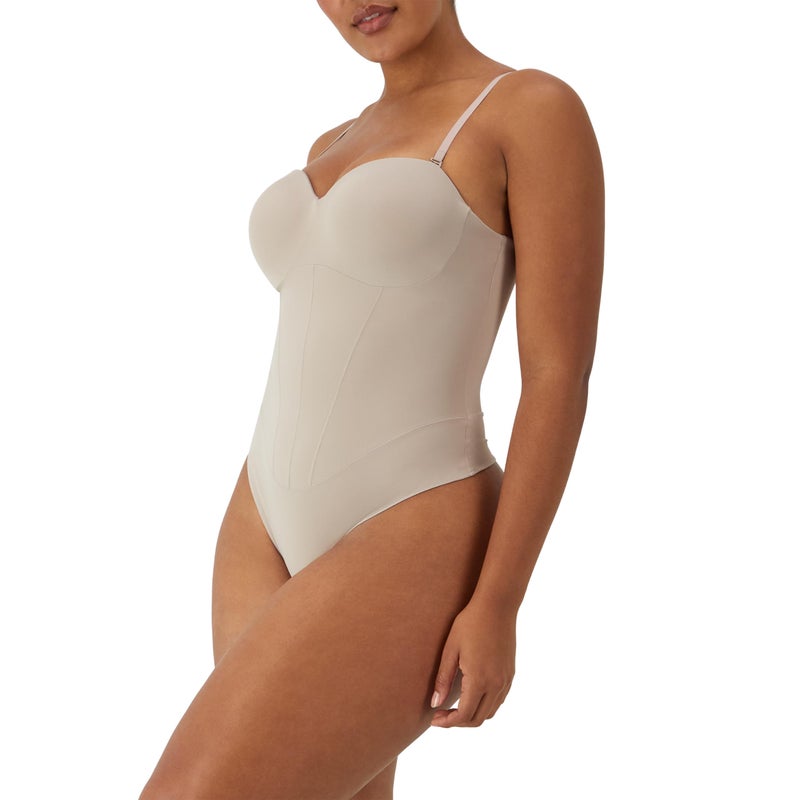 Maidenform Women's Tummy Shaping Thong Bodysuit, Multiway Thong Shaper, Firm Control - Image 2