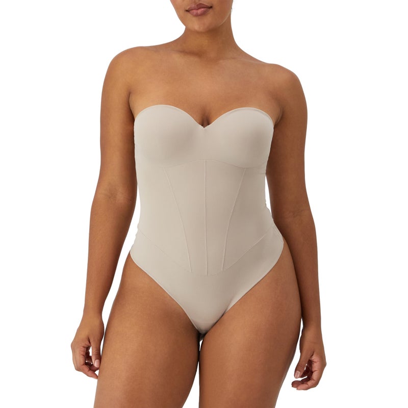 Maidenform Women's Tummy Shaping Thong Bodysuit, Multiway Thong Shaper, Firm Control - Image 1