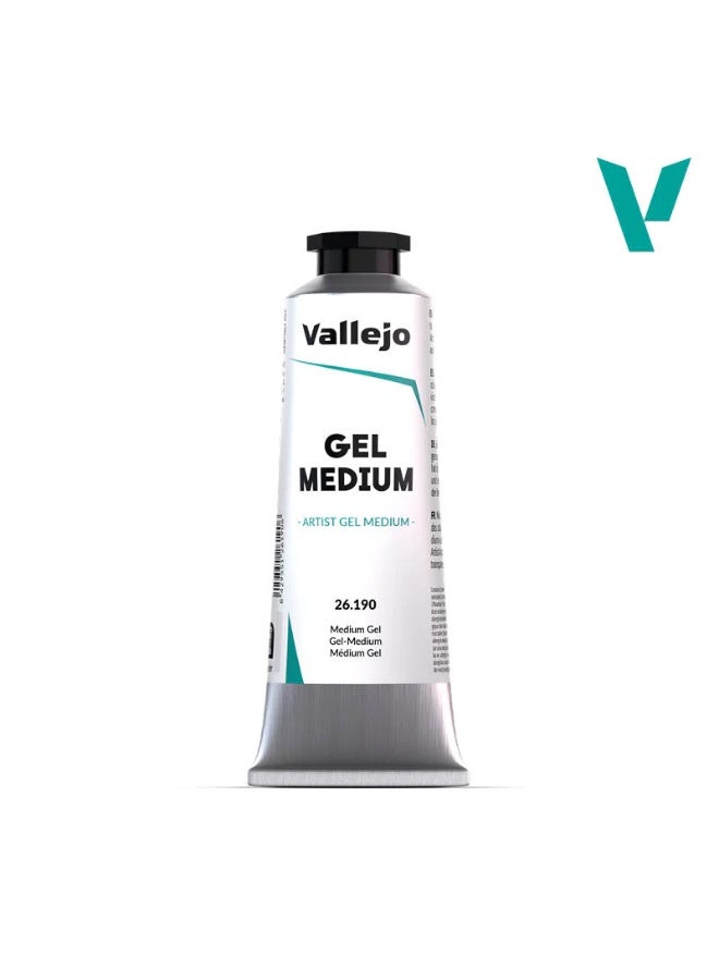 Vallejo Gel Medium 60ml – Acrylic Painting Texture & Volume Enhancer